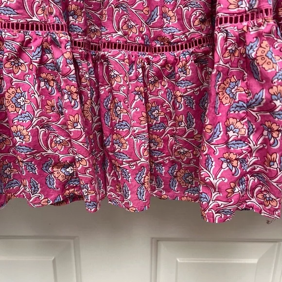 J Crew pink vines block print skirt - Picture 5 of 11
